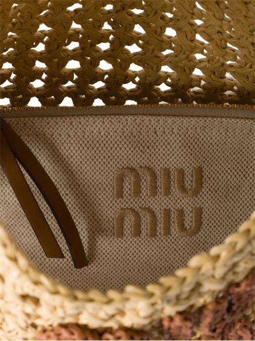 Sacca in filato effetto raffia MIU MIU | 5BC164ADO1F0A5T